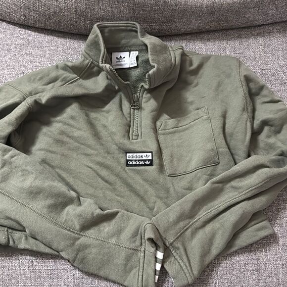 WOMEN’S HOODIE ADIDAS ORIGINALS CROPPED - Picture 7 of 10